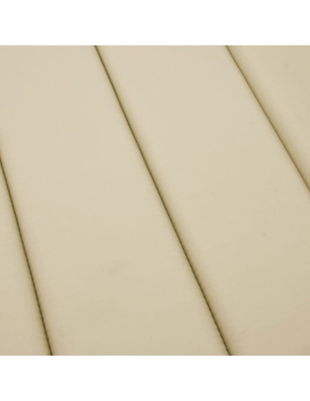 Шалте за шезлонг, бежово, 200x70x3 см, Оксфорд плат