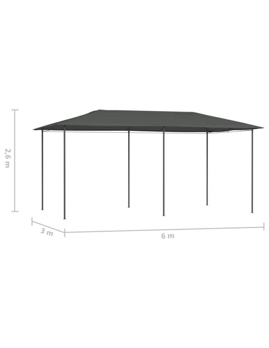 Шатра, 2,98x5,3x2,59 м, антрацит, 160 г/м²