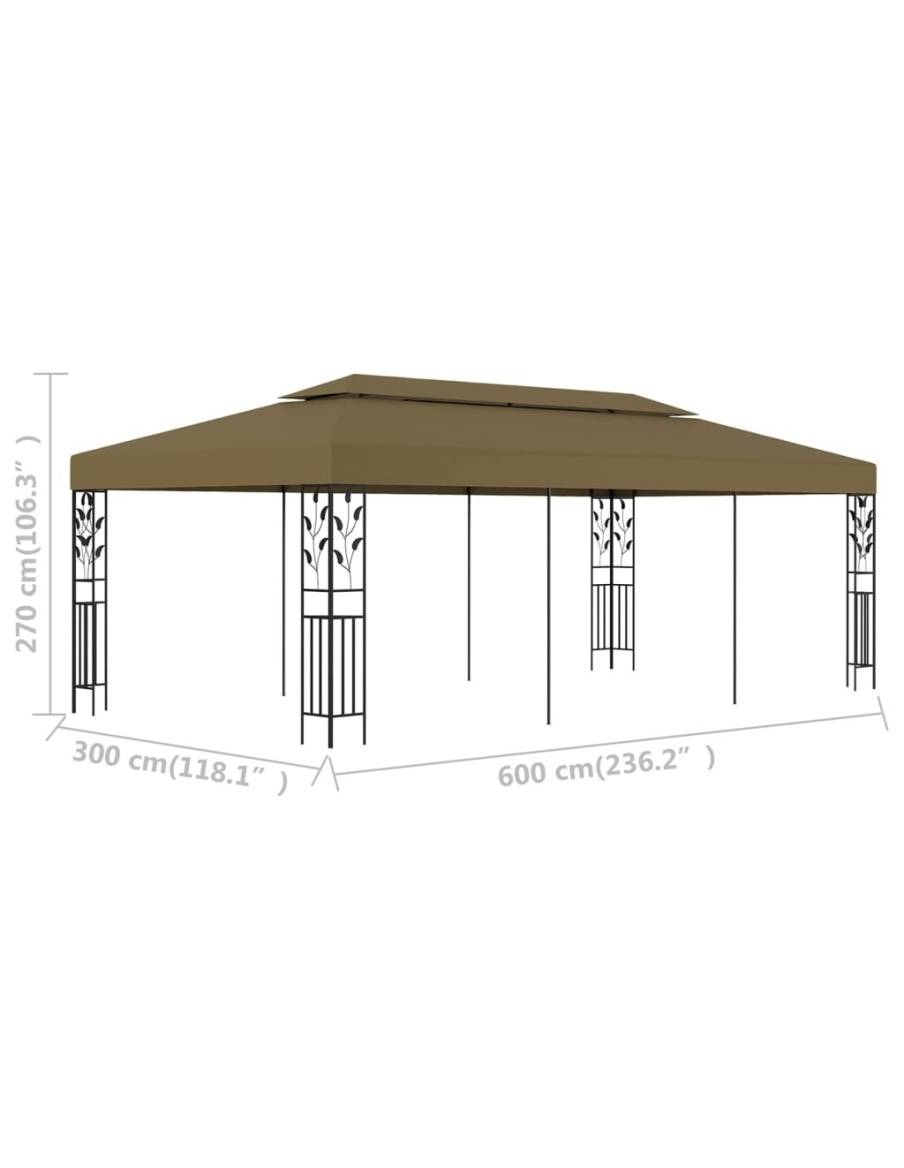 Шатра, 6x3 м, таупе, 180 г/м²