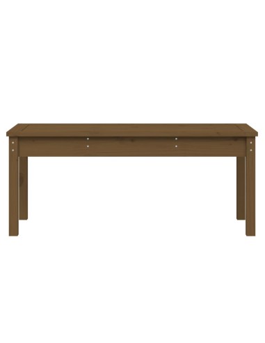 Градинска пейка, меденокафява, 109x44x45 см, борово дърво масив