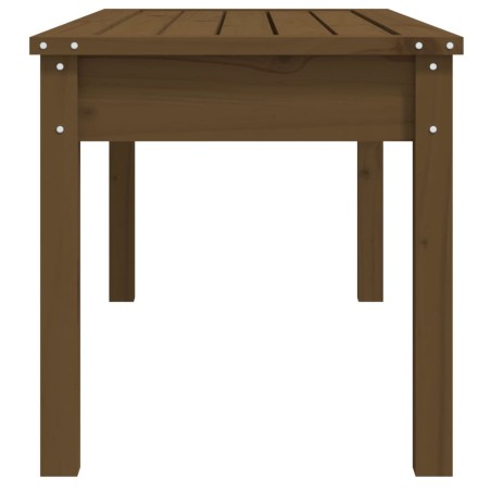 Градинска пейка, меденокафява, 109x44x45 см, борово дърво масив