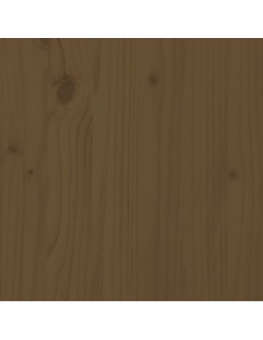 Градинска пейка, меденокафява, 109x44x45 см, борово дърво масив