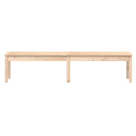 2-местна градинска пейка, 203,5x44x45 см, бор масив