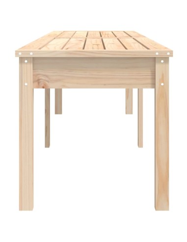 2-местна градинска пейка, 203,5x44x45 см, бор масив