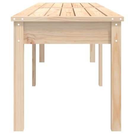 2-местна градинска пейка, 203,5x44x45 см, бор масив