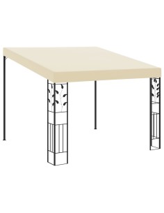 Шатра за стенен монтаж, 3x3x2,5 м, кремава