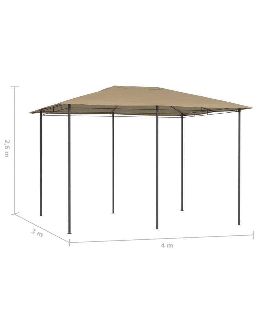 Шатра, 3x4x2,6 м, таупе, 160 г/м²