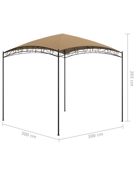 Шатра, 3x3x2,65 м, таупе, 180 г/м²