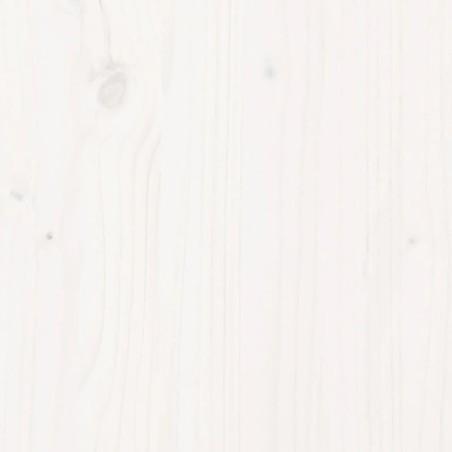 Градинска пейка, бяла, 108x35x45 см, борово дърво масив