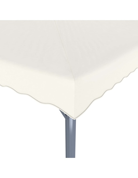 Шатра с LED светещи стрингове, 400x300 см, кремава, алуминий