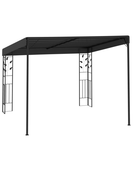Шатра за стенен монтаж, 3x3x2,5 м, антрацит