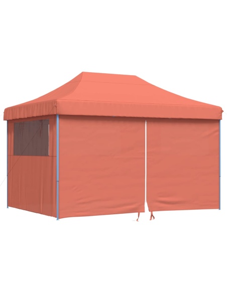 Сгъваема парти шатра pop-up с 4 странични стени теракота