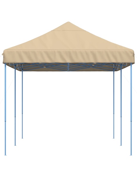 Сгъваема парти шатра, pop-up, бежова, 580x292x315 см