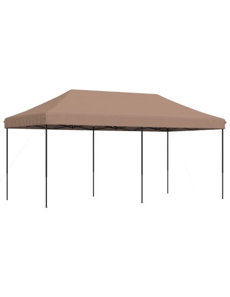 Сгъваема парти шатра, pop-up, кафява, 580x292x315 см