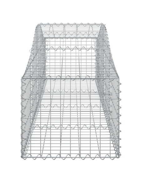 Дъговидна габионна кошница 200x50x40/60 см поцинковано желязо