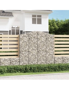 Дъговидна габионна кошница 200x50x200/220 см поцинковано желязо