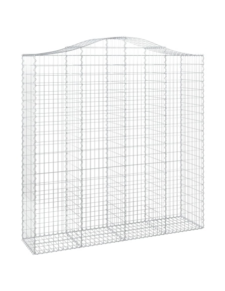 Дъговидна габионна кошница 200x50x200/220 см поцинковано желязо