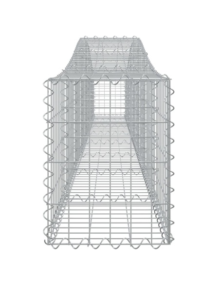 Дъговидна габионна кошница 400x30x40/60 см поцинковано желязо