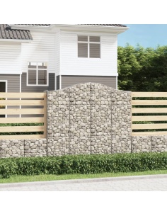 Дъговидна габионна кошница 200x50x180/200 см поцинковано желязо