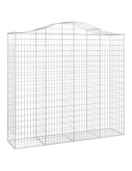 Дъговидна габионна кошница 200x50x180/200 см поцинковано желязо