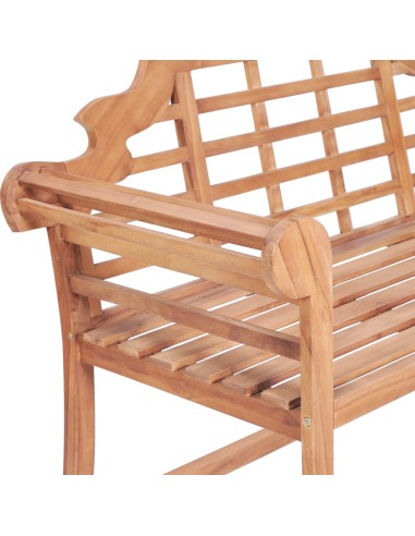 Градинска пейка, 127x58,5x92,5 см, тиково дърво масив