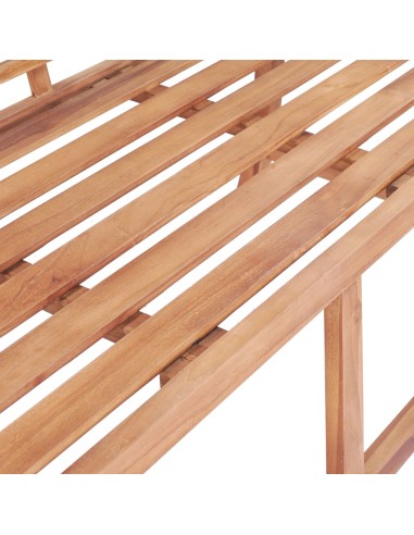 Градинска пейка, 127x58,5x92,5 см, тиково дърво масив