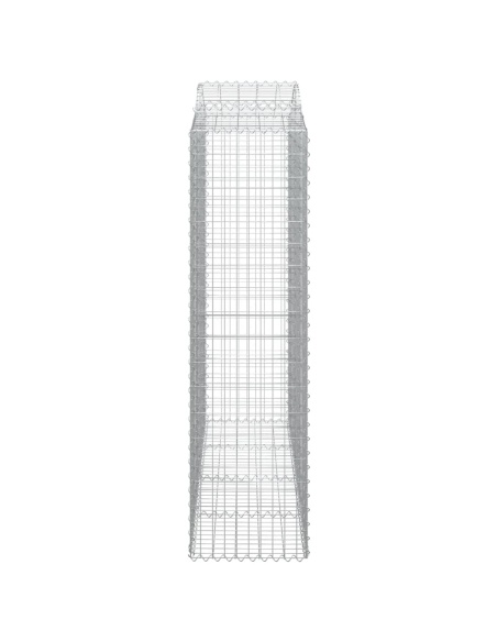 Дъговидна габионна кошница 200x50x180/200 см поцинковано желязо