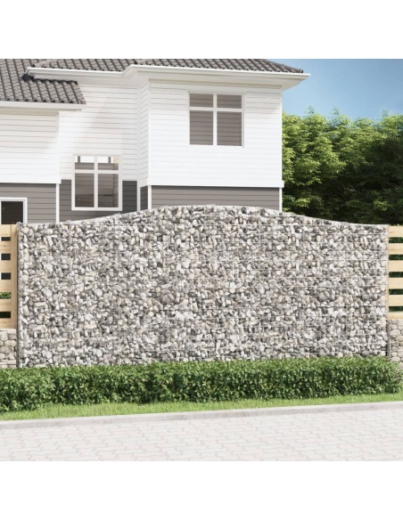 Дъговидна габионна кошница 400x30x180/200 см поцинковано желязо