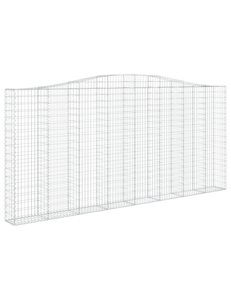 Дъговидна габионна кошница 400x30x180/200 см поцинковано желязо