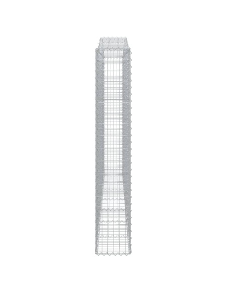 Дъговидна габионна кошница 400x30x180/200 см поцинковано желязо