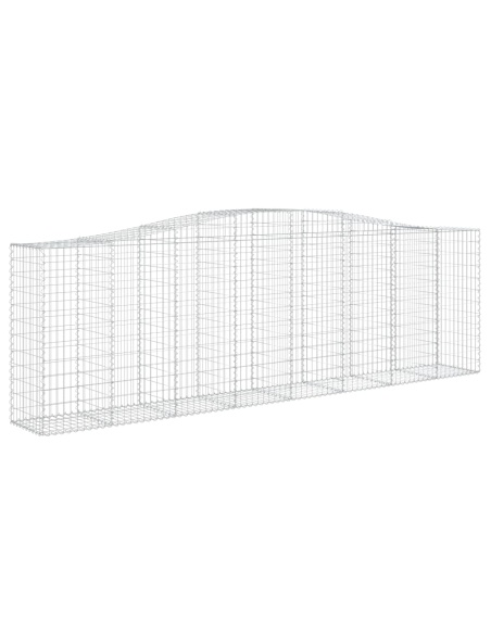 Дъговидна габионна кошница 400x50x120/140 см поцинковано желязо