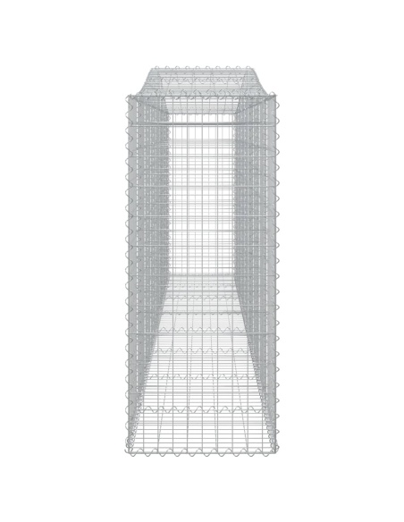 Дъговидна габионна кошница 400x50x120/140 см поцинковано желязо