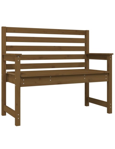 Градинска пейка, меденокафява, 109x48x91,5 см, бор масив