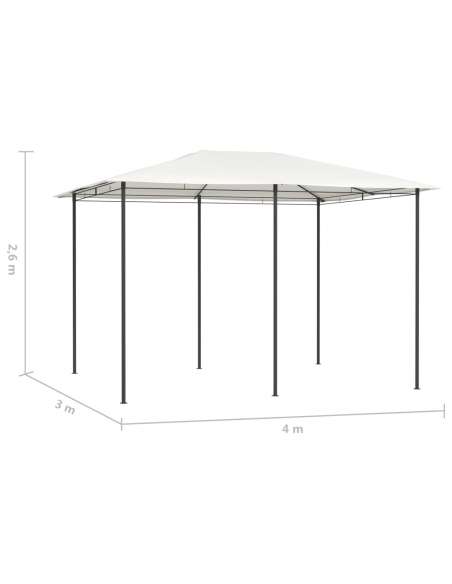 Шатра, 3x4x2,6 м, кремава, 160 г/м²