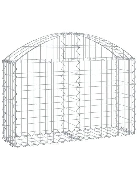 Дъговидна габионна кошница 100x30x60/80 см поцинковано желязо