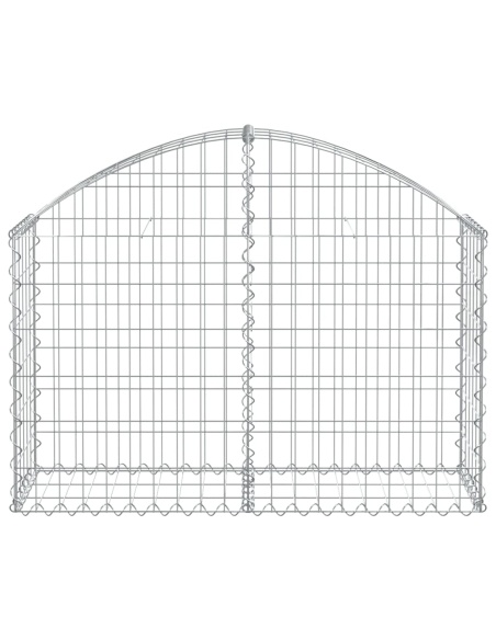 Дъговидна габионна кошница 100x30x60/80 см поцинковано желязо