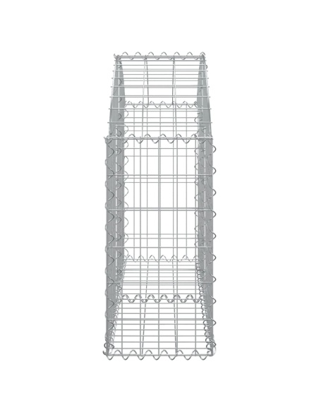 Дъговидна габионна кошница 100x30x60/80 см поцинковано желязо