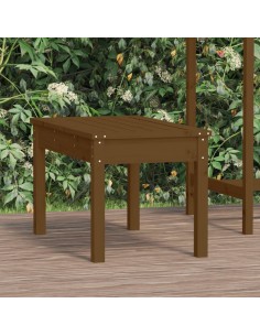 Градинска пейка, меденокафява, 80x44x45 см, борово дърво масив