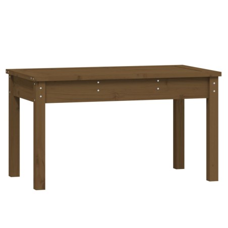 Градинска пейка, меденокафява, 80x44x45 см, борово дърво масив