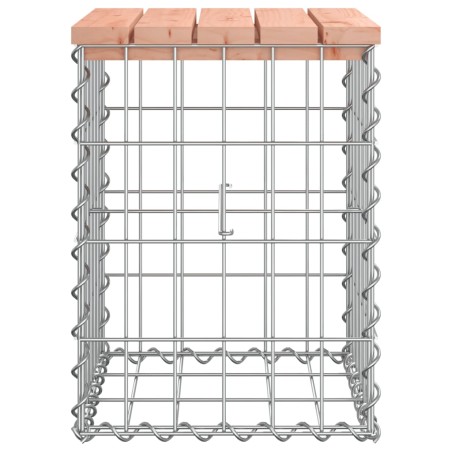 Градинска пейка дизайн габион 33x31x42 см дугласко дърво масив