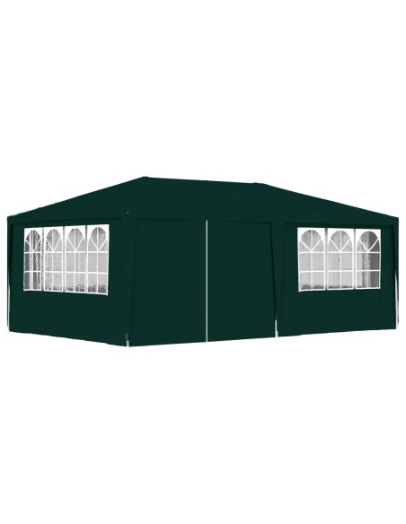 Професионална парти шатра със стени 4x6 м зелена 90 г/м²