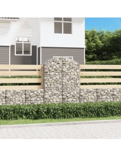 Дъговидна габионна кошница 100x50x140/160 см поцинковано желязо