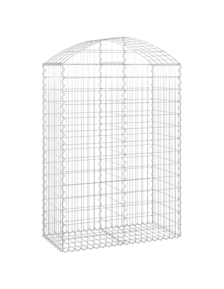 Дъговидна габионна кошница 100x50x140/160 см поцинковано желязо