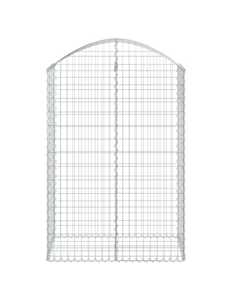 Дъговидна габионна кошница 100x50x140/160 см поцинковано желязо