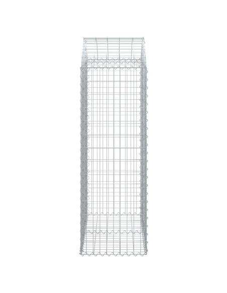 Дъговидна габионна кошница 100x50x140/160 см поцинковано желязо