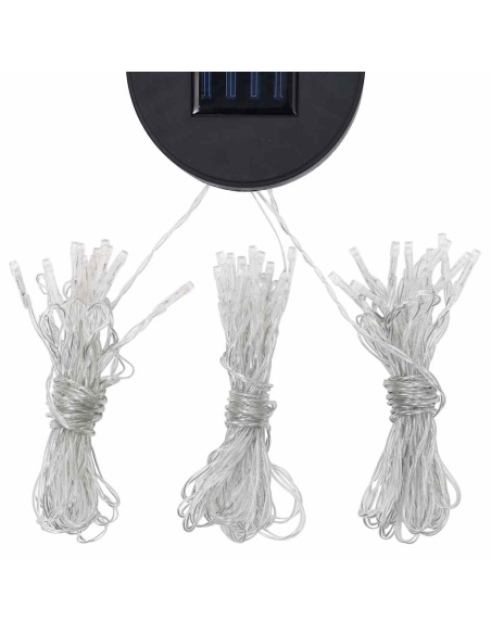 Шатра с LED светещи стрингове, 3х3 м, виненочервена