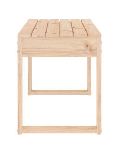 Градинска пейка, 80x38x45 см, борово дърво масив