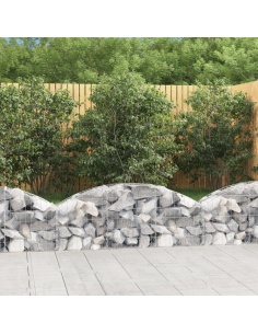 Дъговидна габионна кошница 150x30x40/60 см поцинковано желязо