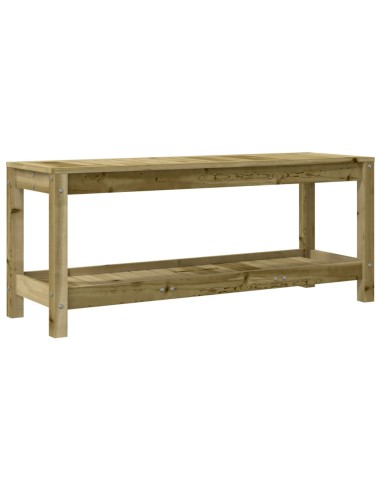 Градинска пейка габионен дизайн 108x35x45 см импрегниран бор