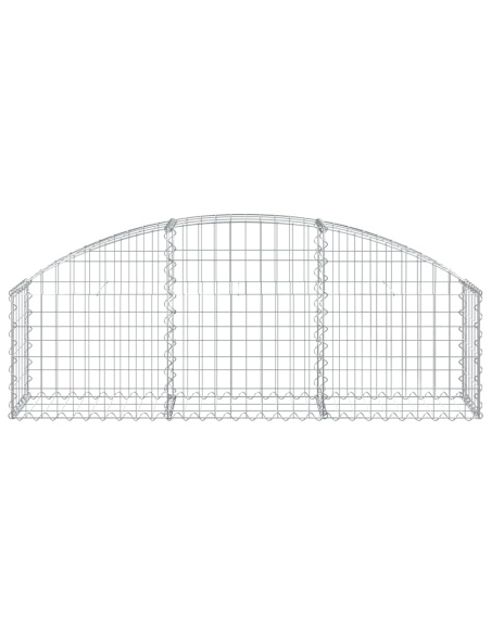Дъговидна габионна кошница 150x30x40/60 см поцинковано желязо